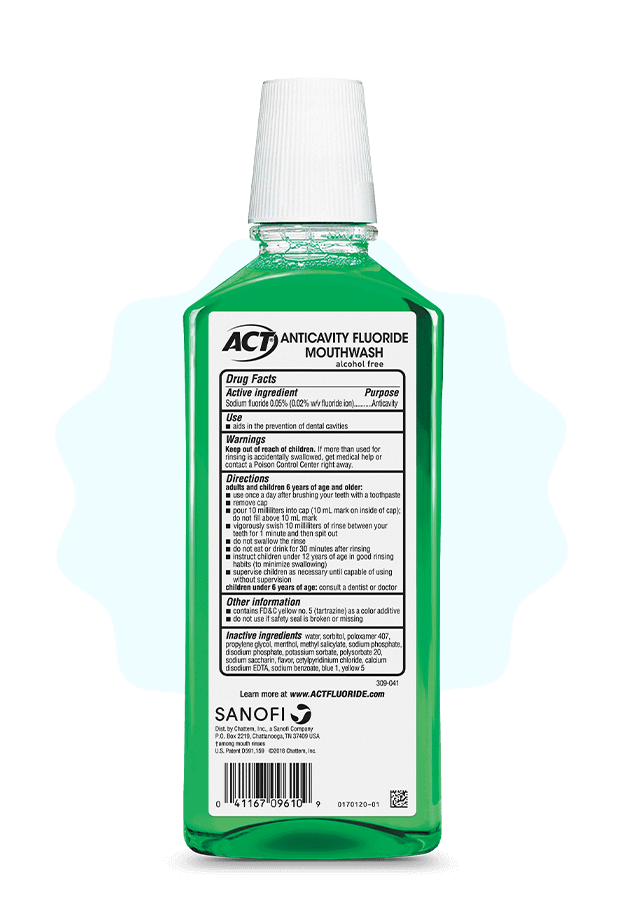 Total Care | ACT® Cavity-Prevention Fluoride Mouth Rinse 18oz
